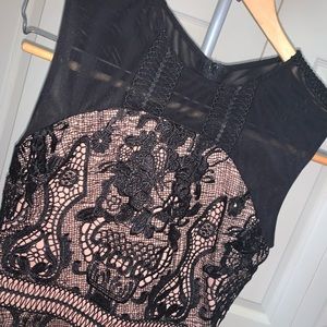 Black lace dress